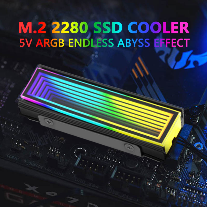 M2 Heatsink Cooler - 5V ARGB Sync bilgisayar 2280 SSD
