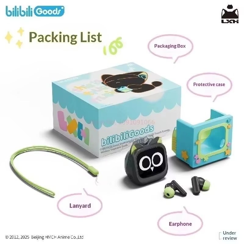 Gaming Headphone Accessories - BilibiliGoods CUBEFACE Luo Xiaohei Efsanesi LCD