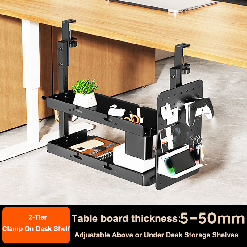 Gaming Accessories Rack - Masa Üstü 2 Katlı Raf Ünitesi,
