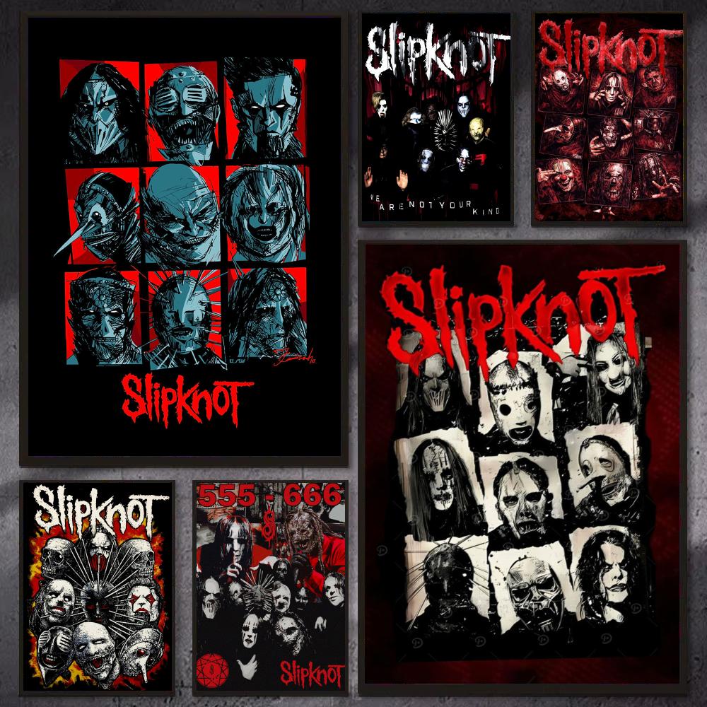 Gaming Accessories Wall - Band S-Slipknot Rock Posteri Modern Estetik