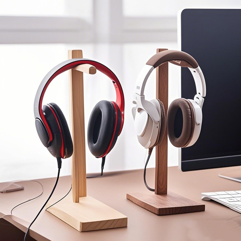 Gaming Accessories Rack - Ahşap Kulaklık Standı Kulaklık Sergi Rafı