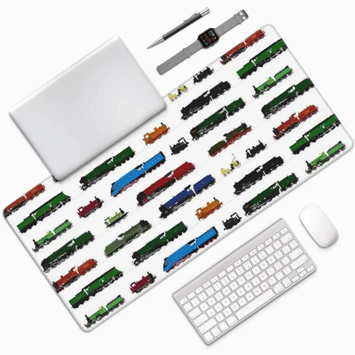 Gaming Accessories Icon - İkonik İngiliz Buharlı Trenler Büyük Mouse