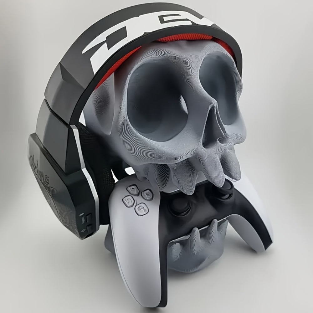 Gaming Headphone Accessories - Kafatası Şekilli Kontrol Cihazı Standı Kulaklık