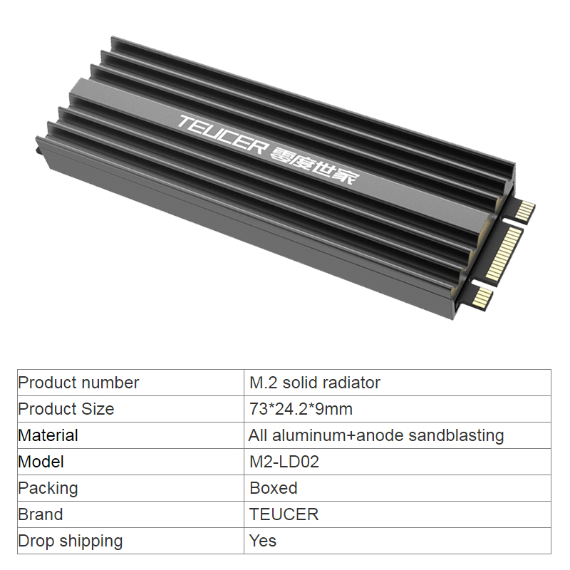 TEUCER M2 SSD Soğutucu NVME 22 - M2 Heatsink Cooler incelemesi ve fiyatı