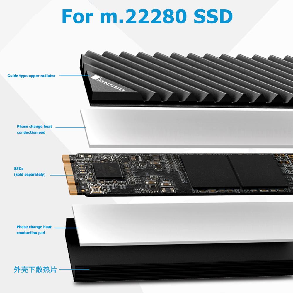 Jonsbo M2 2280 SSD Alüminyum S - M2 Heatsink Cooler incelemesi ve fiyatı