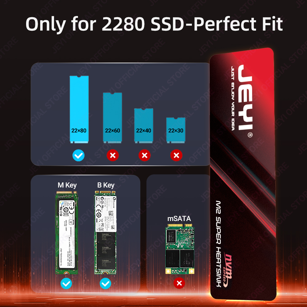 JEYI M2 SSD Soğutucu 0.5 mm Yü - M2 Heatsink Cooler incelemesi ve fiyatı