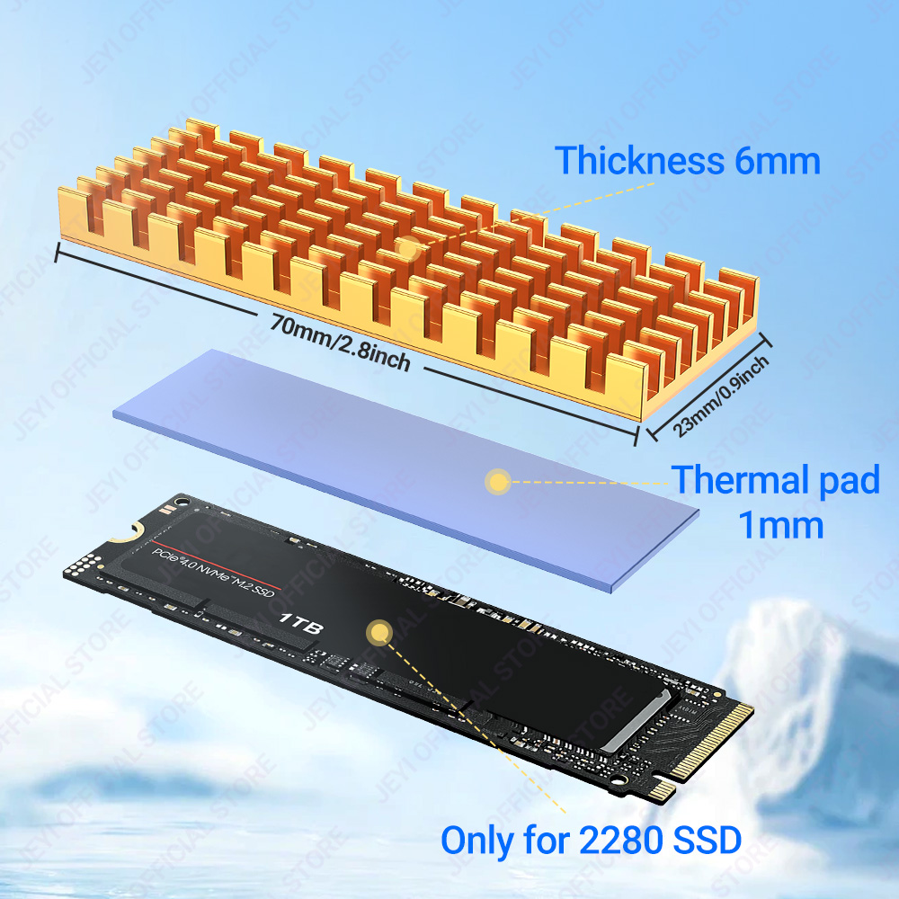 JEYI M.2 SSD Soğutucu Alüminyu - M2 Heatsink Cooler incelemesi ve fiyatı