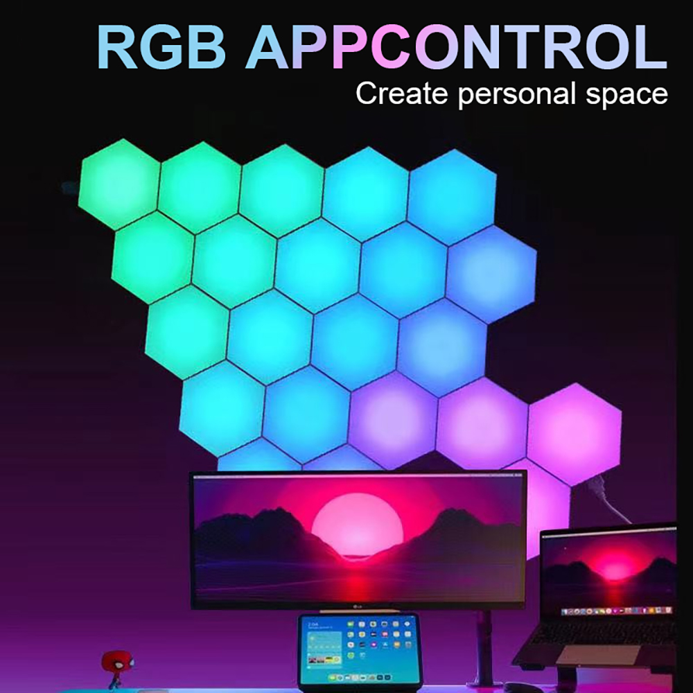 RGB dokunmatik Led duvar altıg - Gaming Accessories Wall incelemesi ve fiyatı