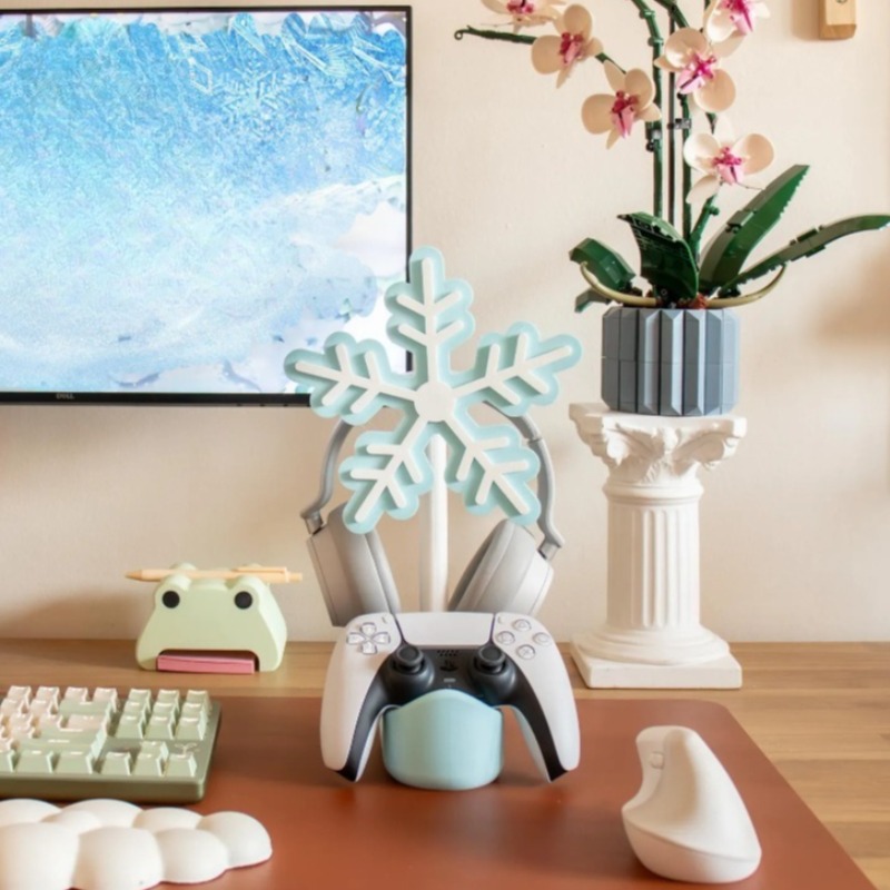 Kar Tanesi Kulaklık Standı 3D  - Gaming Accessories Rack incelemesi ve fiyatı