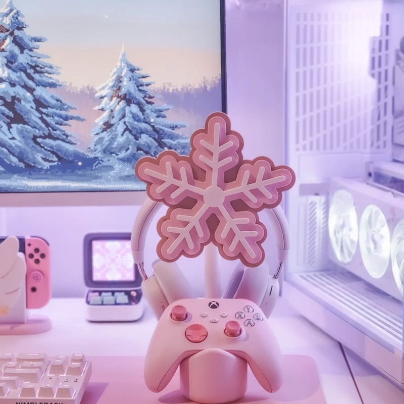 Kar Tanesi Kulaklık Standı 3D  - Gaming Accessories Rack incelemesi ve fiyatı